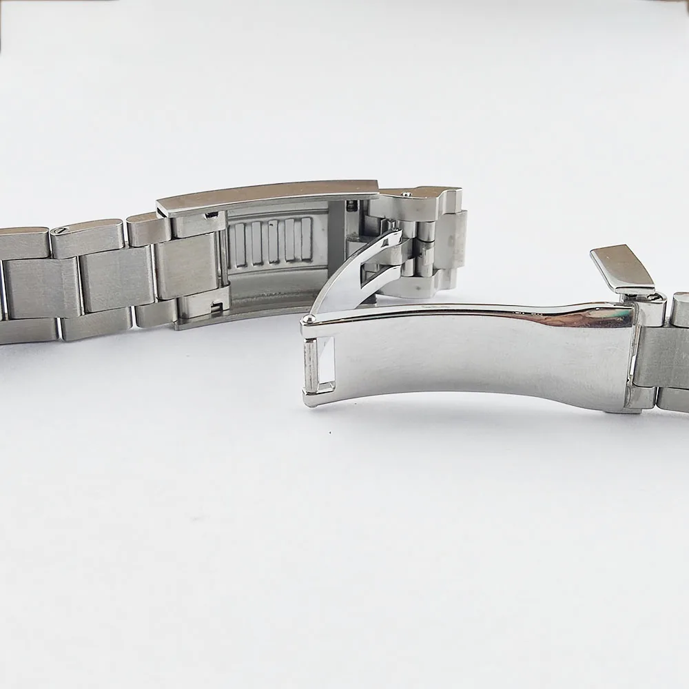 20mm stainless steel strap with adjustable length suitable for  NH35 case silver/black/gold/rose gold
