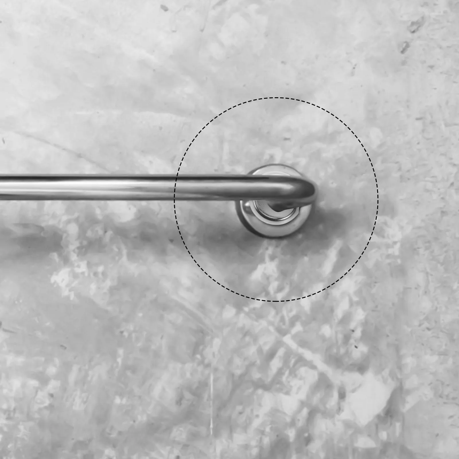 Towel Bar Mounting Plates 4 Pack Stainless Steel Round Wall Brackets 36 Point 5 mm Bathroom Rack Repair