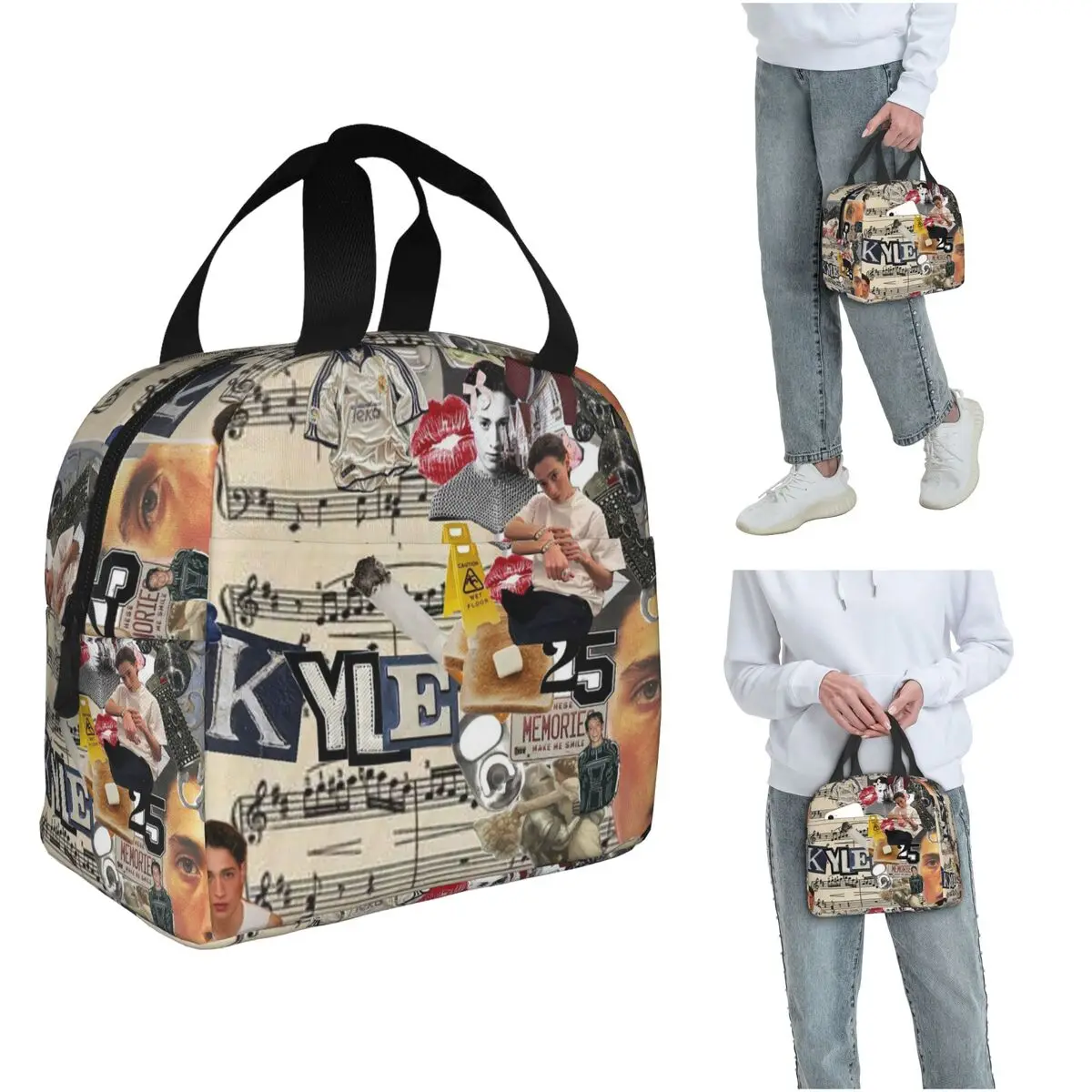 

Kyle Alessandro Изолированная сумка для обеда для детей Школьный холодильник Термальная коробка для еды Сумка Портативные ланч-боксы Контейнер