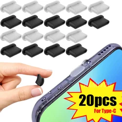 USB C Anti Dust Plugs Silicone Cellphone USB Type C Charging Port Dust Cover for IPhone 15 Pro Samsung Xiaomi Anti-dust Plug