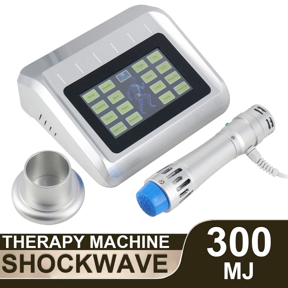 300MJ Shockwave Therapy Machine Body Massager Shoulder Waist Elbow Pain Relief Shock Wave Equipment