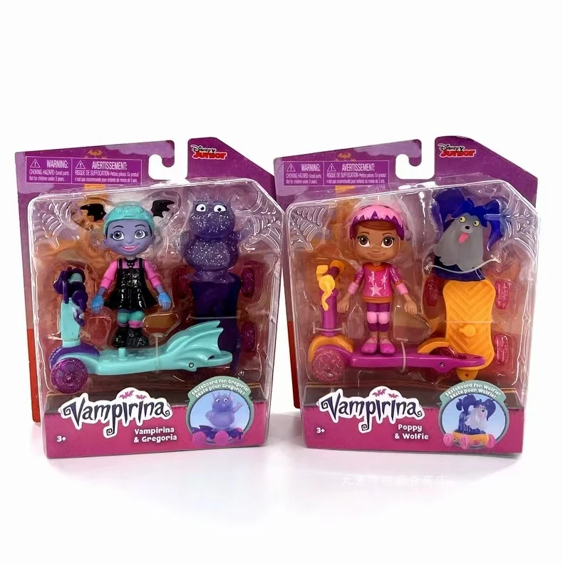 Vampirina Girl Cute Sharp Teeth Nana Doll Skateboard Toys Hobbies Action Figures Holiday Gifts for Children ﻿ Collect toys