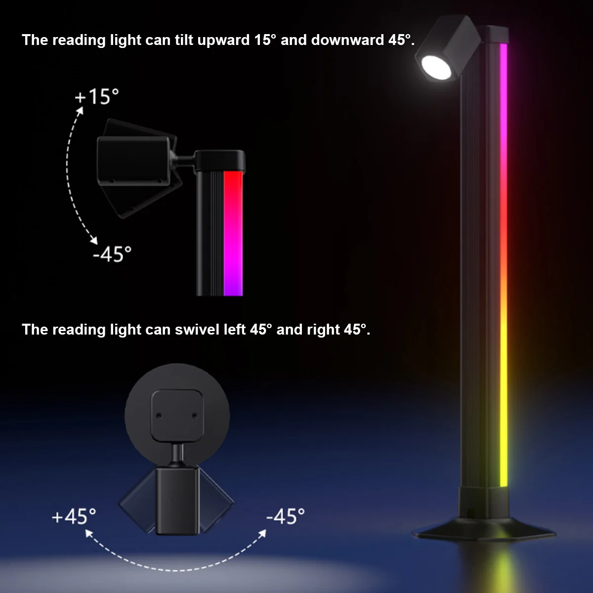 Smart Light Bar LED RGB Music Sync App Control USB Atmosphere Lamp For Bedroom Gaming Desk Setup TV Computer Background Lighting - view 3