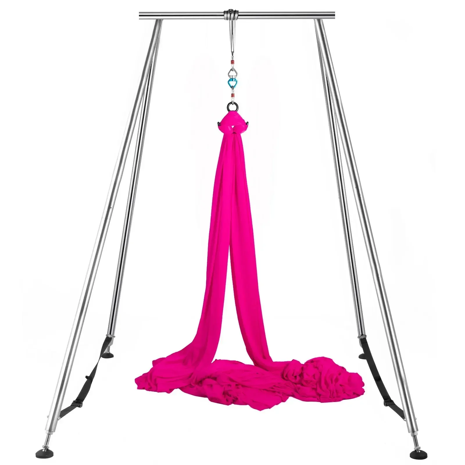 Newly Upgraded Steel High Adjustable Aerial Fitness Rig For Yoga Hammock Stand Aerial Sling And Silk