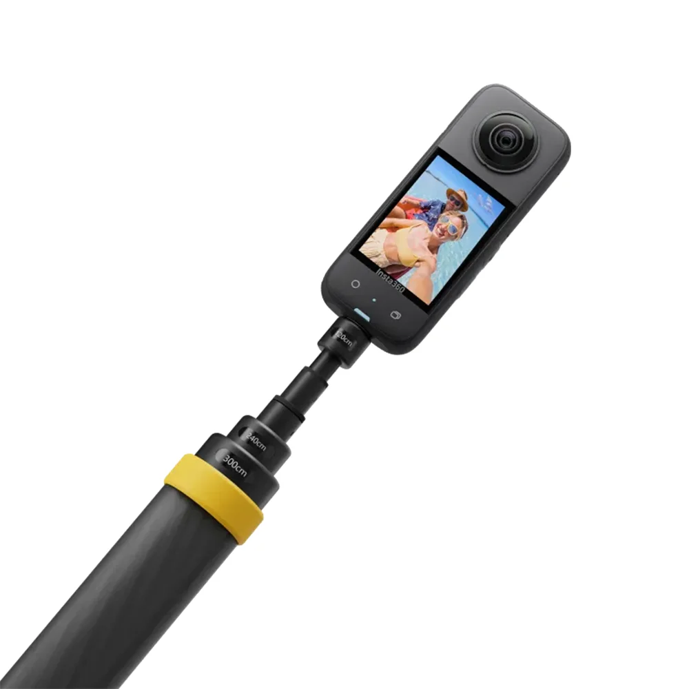 100% Original Insta360 Extended Edition Selfie Stick (300CM), Ultra-light carbon fiber shaft and comfortable grip For X4 Camera