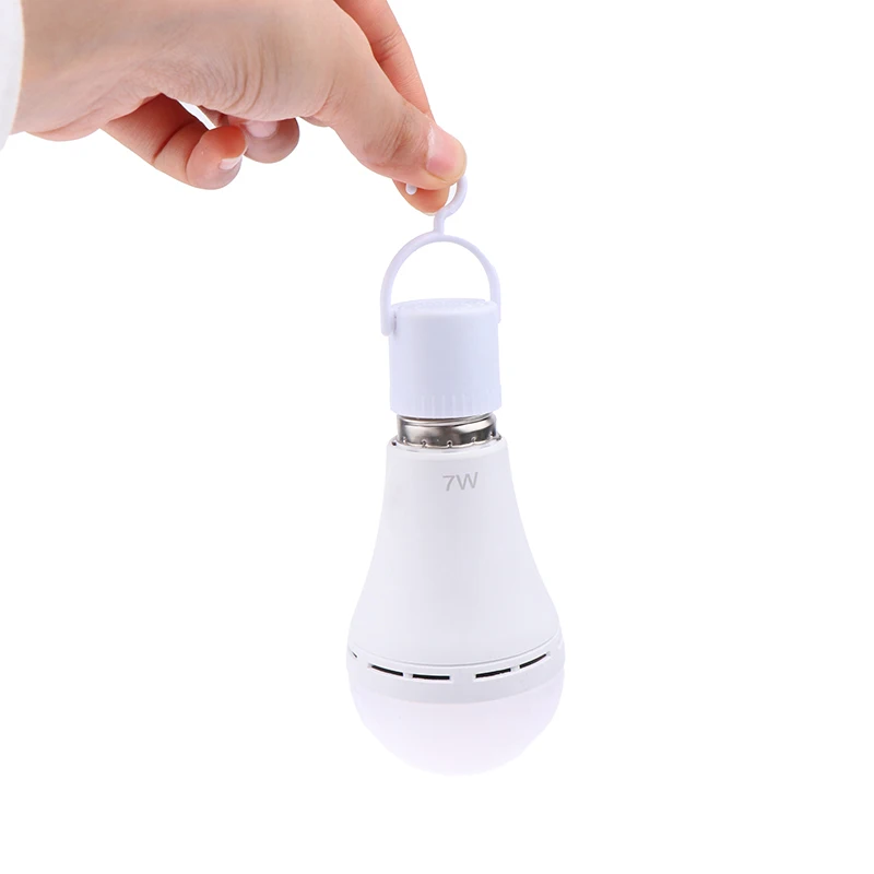 New Outdoor Camping LED Emergency Light Operated White Light Bulb Battery Light Rechargeable Stay Lights Up When Power Failure