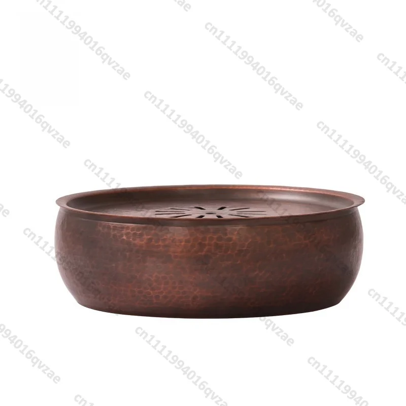 Copper Retro Tea Wash Pot Bearing Water Tank Copper Tea Wash Kung Fu Tea Accessories Construction Water Belt Cover