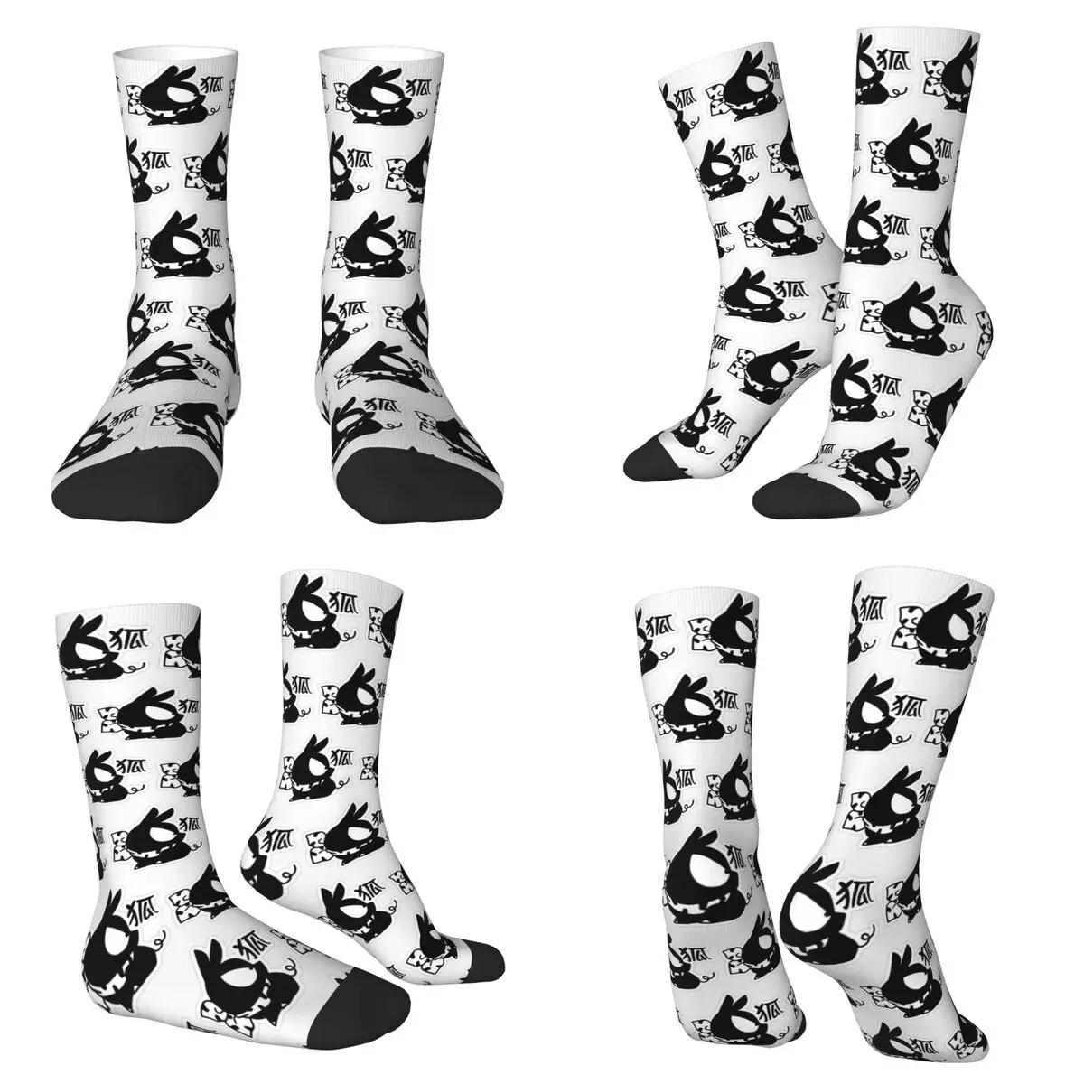 

Kanji Ranma аниме манга (2) носки Harajuku супер мягкие чулки всесезонные длинные носки для подарка на день рождения унисекс