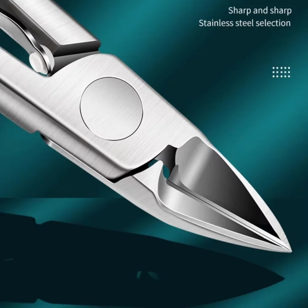 家庭用爪溝用プロフェッショナルネイルクリッパー、ステンレス鋼、非常に鋭く丈夫な手と足の爪切り