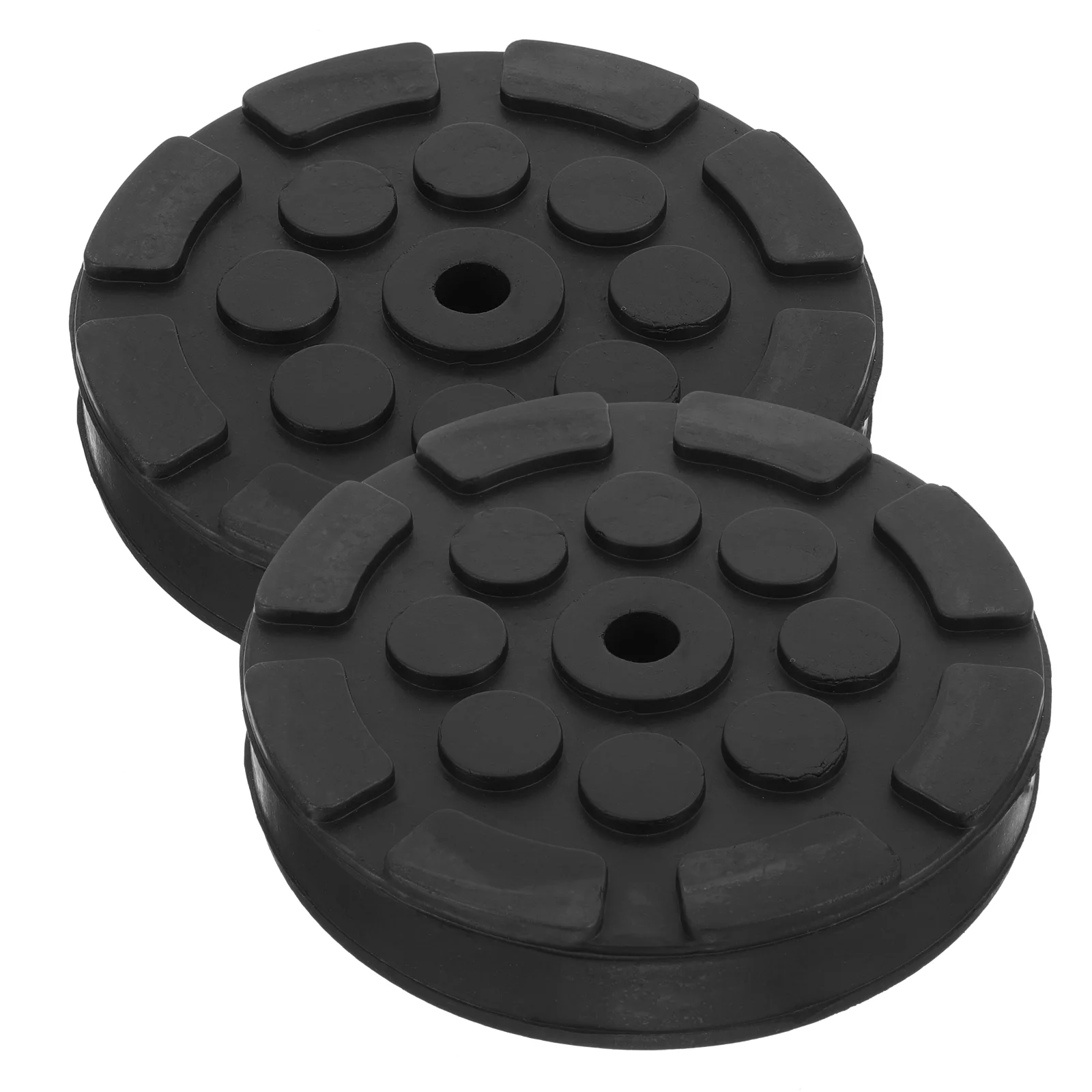 2 Pcs Octagonal Foot Pad 2pcs (No 5) Jack Adapter Floor Disk Cars Rubber Pads Saddle Automotive Slotted