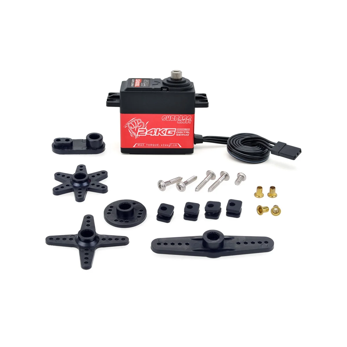 Surpass Hobby S2400Bl 24 Écrous Brushless Digital Steering Gear Ds- B004-C -Cyw-0124Kg Semi-Aluminium Cadre Brushless