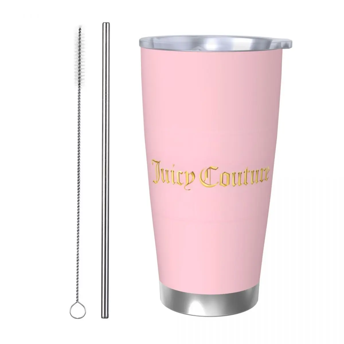 Hot-Sale-Like-Juicy-Couture-Style 20oz Cup Large Capacity Car Mug Leak-proof Juice Coffee Cup Food Grade