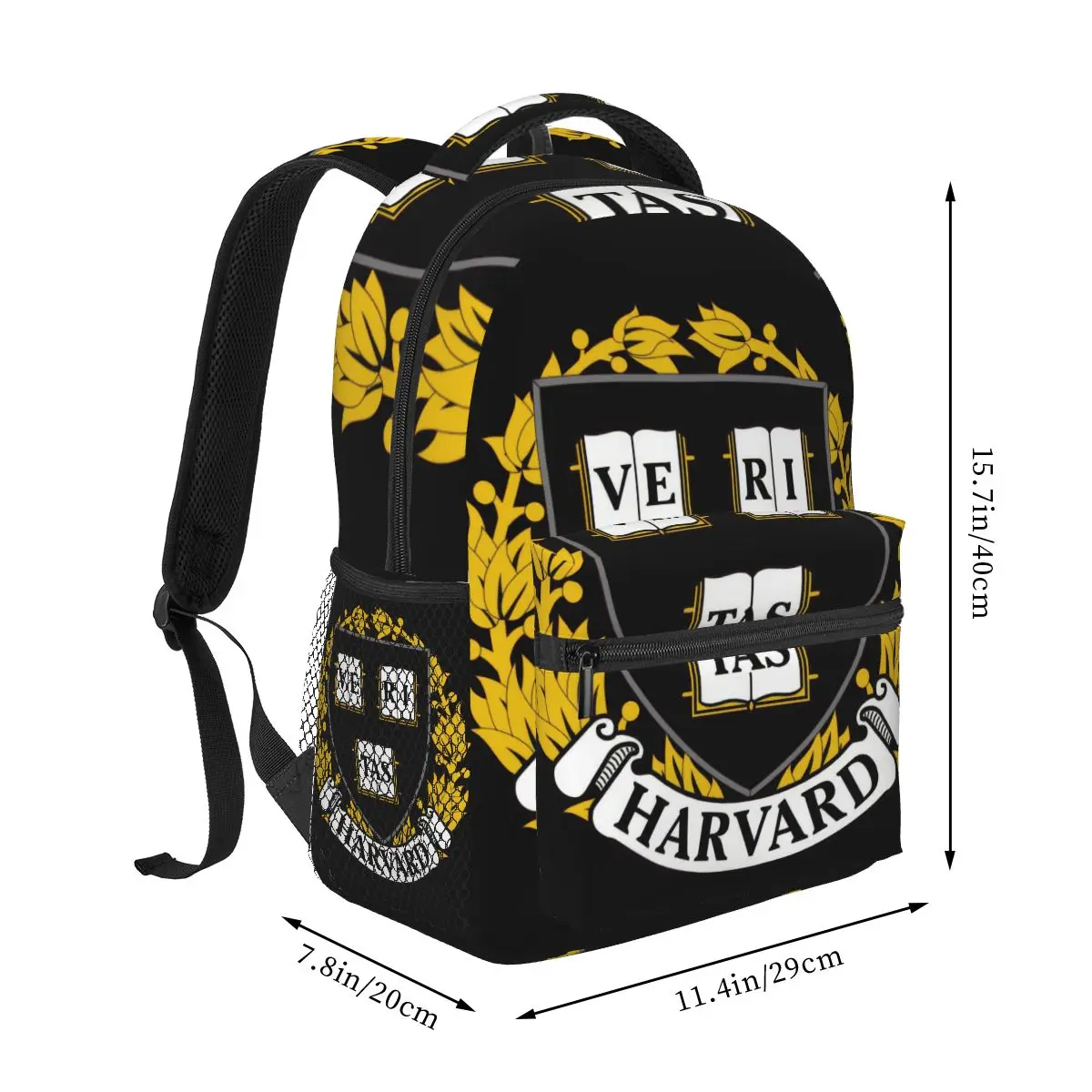 Mochila informal con logotipo de Harry Potter para estudiantes, morral Unisex para ordenador de viaje y ocio