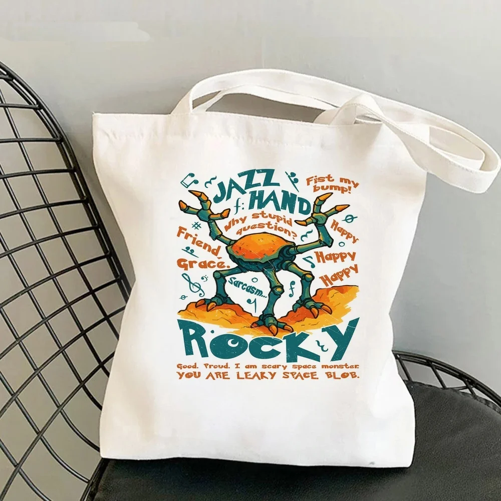 Project Hail Mary tote bag shopping bolsas de tela canvas  grocery reusable femme