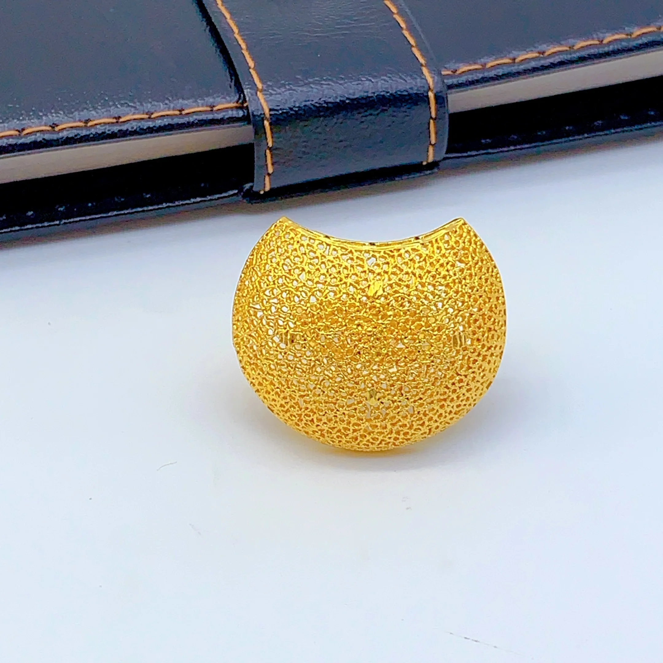 Luxuriöse Dubai 24k vergoldete Halskette und Ohrringe Schmucksets für Damen Äthiopisches Indisches Brautset Hochzeitsgeschenke – Detail 4