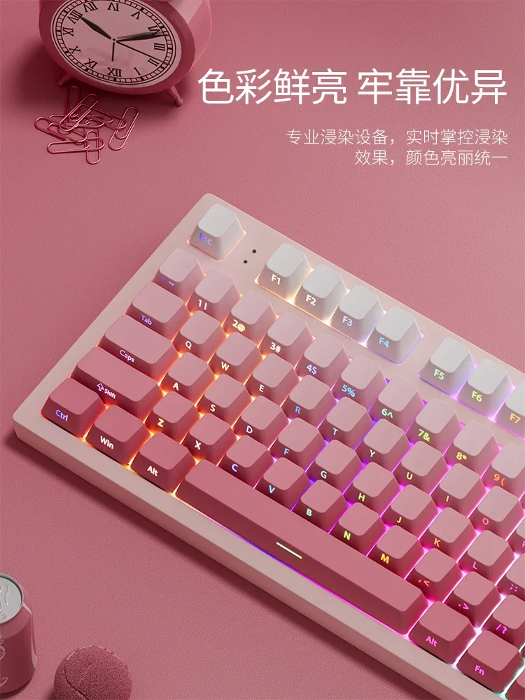 Blumen seite gravierte Tasten kappe pbt Licht übertragung Original höhe ai Stein Tarantel mechanische Tastatur ez63