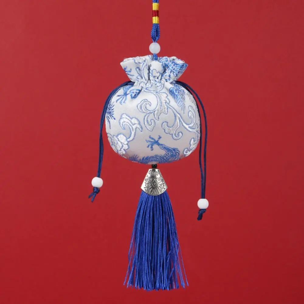 العتيقة زهرة المرأة الكيس التنين معلقة النمط الصيني الكيس سيارة معلقة غرفة نوم الديكور محفظة نسائية للعملات المعدنية فتاة