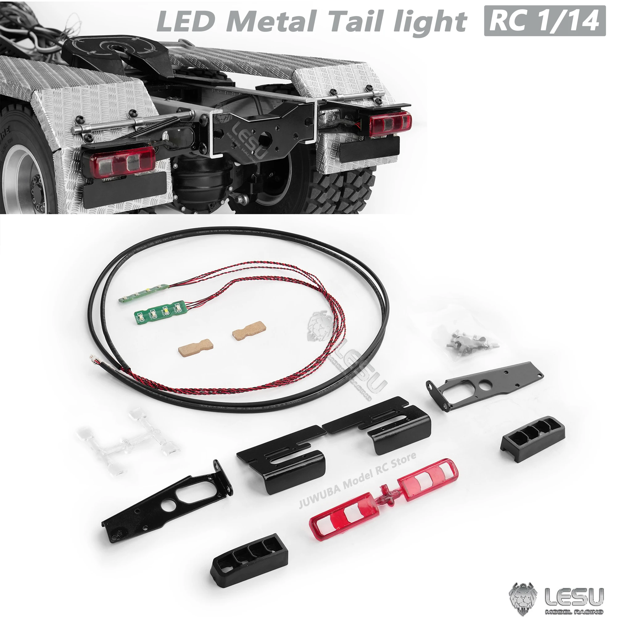 

LED Taillight RC Truck Tail light Parts S-1248-C for 1/14 Tamiya Rc Truck Tractor Benz 3348 Toy Car Upgrade Diy Accessories
