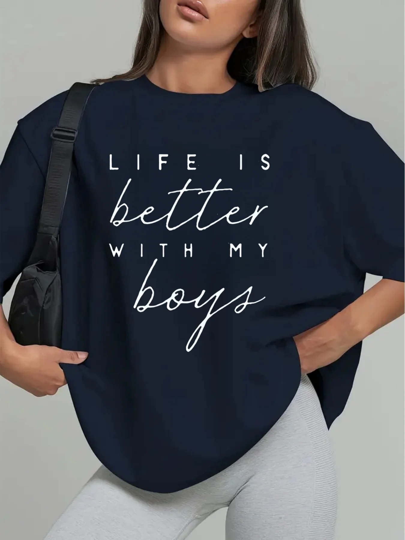 Cursive "La vie est meilleure avec mon s", sweat à capuche tendance pour femme, tenue de vacances