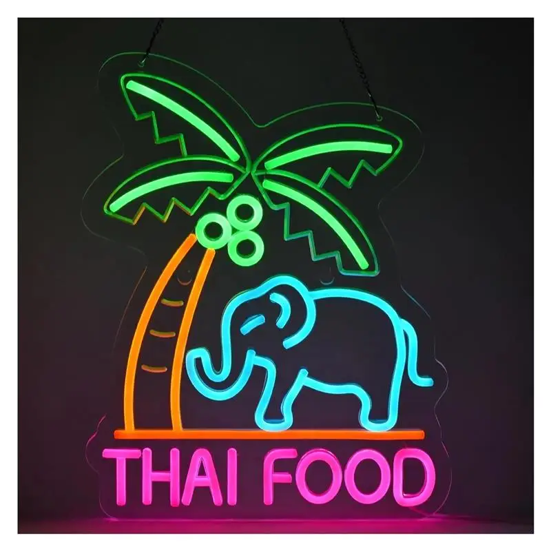 thai-food-neon-sign-usb-power-supplied-decor-for-thai-restaurant-southeast-asian-eatery-273cm-1075×35cm-1378in