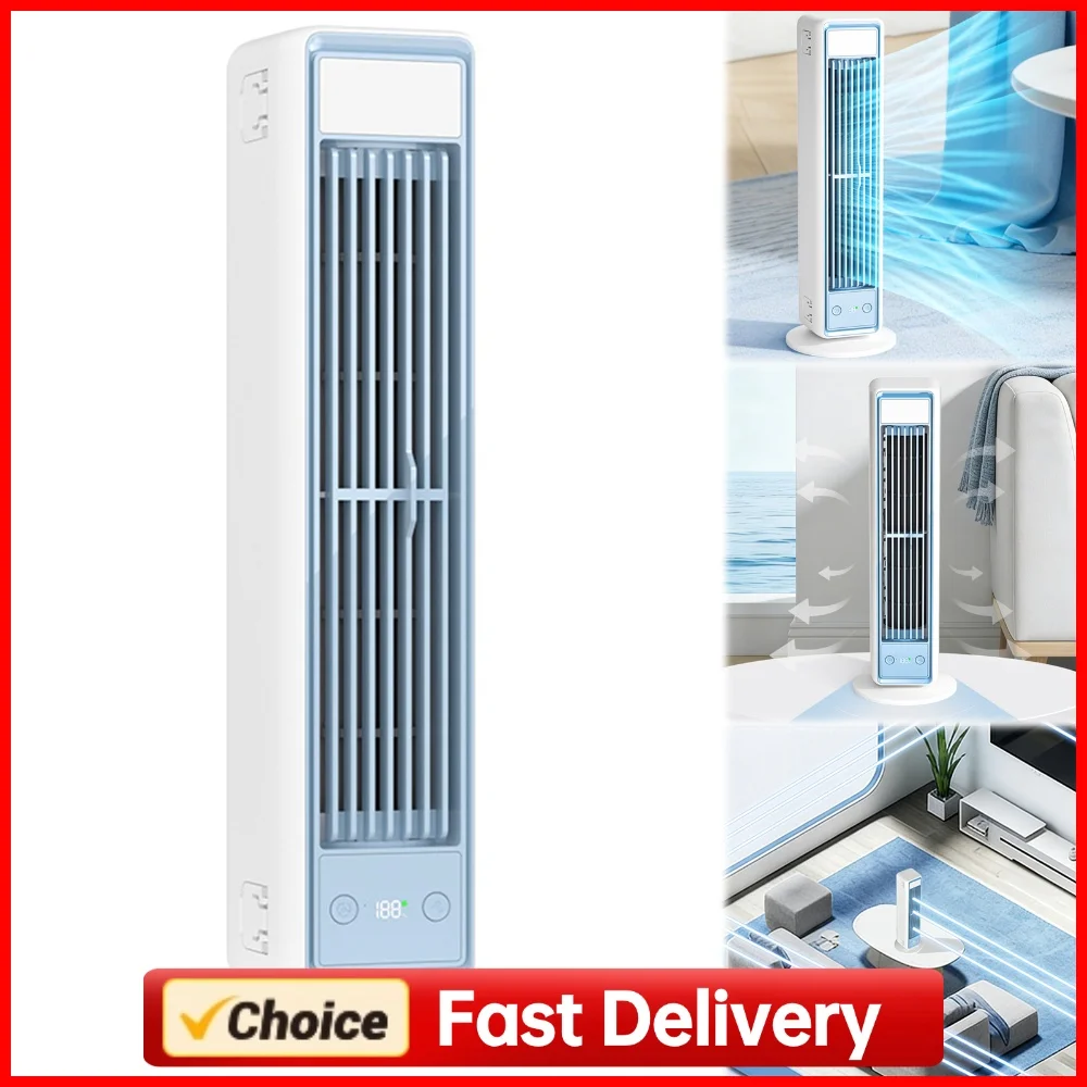 3600mAh 5 Speeds Cooling Air Cooler with Remote Control with Hook & Detachable Base for Kitchen Bedroom Bathroom Balcony