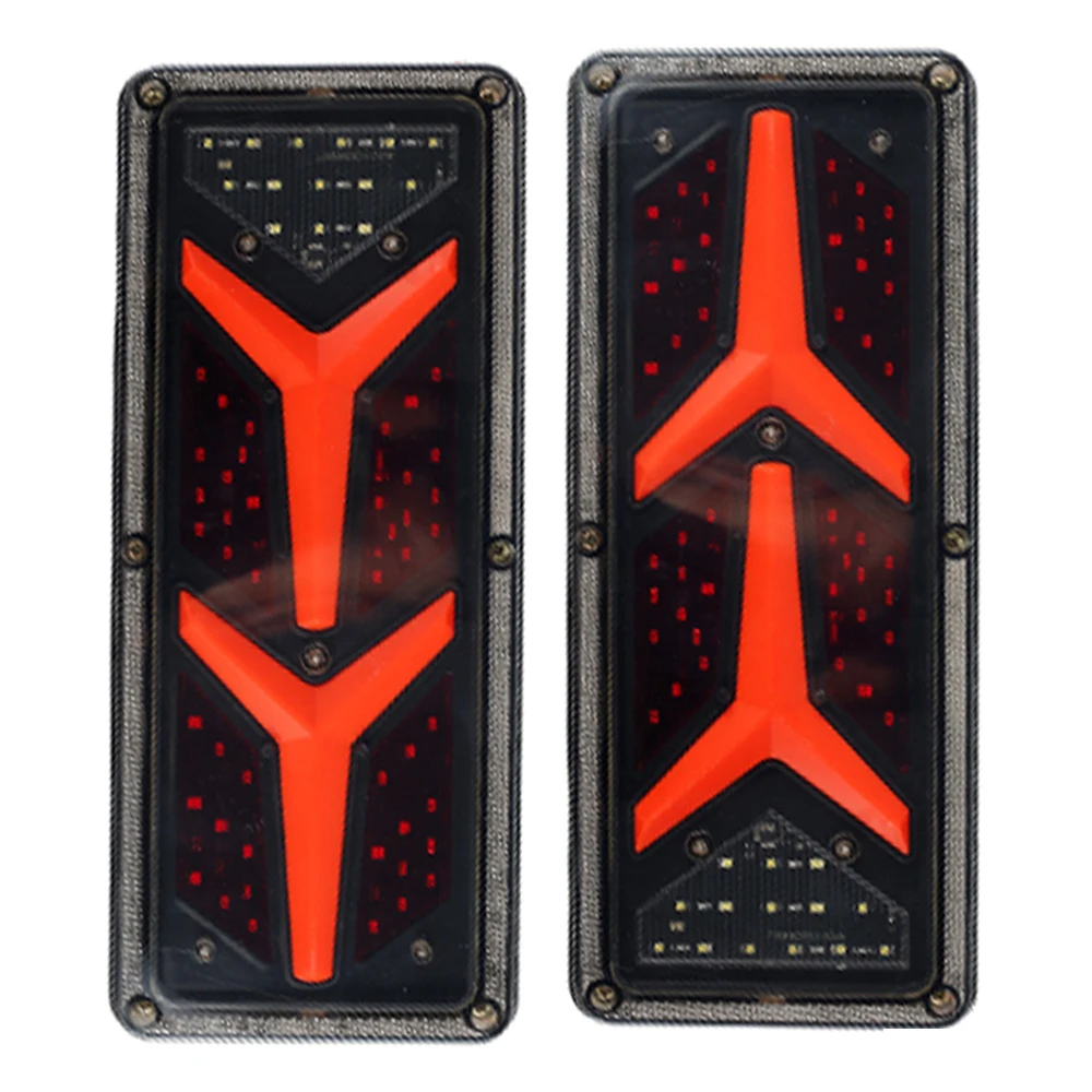 2x 33CM 76LED Car Truck LED Tail Light Turn Signal Trailer Lights Rear Tail Lights Indicator Stop Light 24V Car Accessories