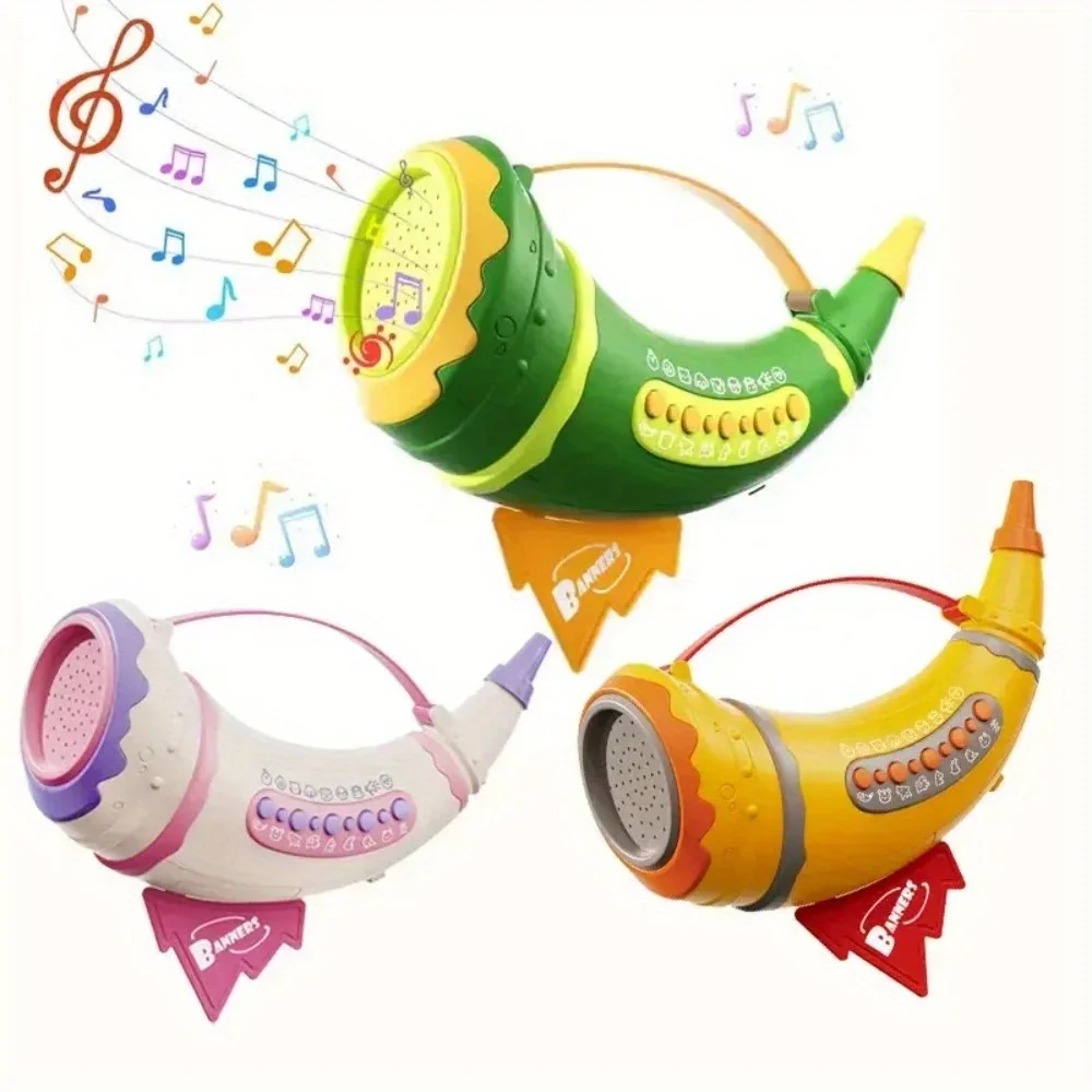 リアルな動物の鳴き声のおもちゃ（子供向け）、動物の鳴き声ホーン、トランペットサウンドメーカーおもちゃ、2つのモード、30種類の効果音、ホーン、動物の楽器おもちゃ