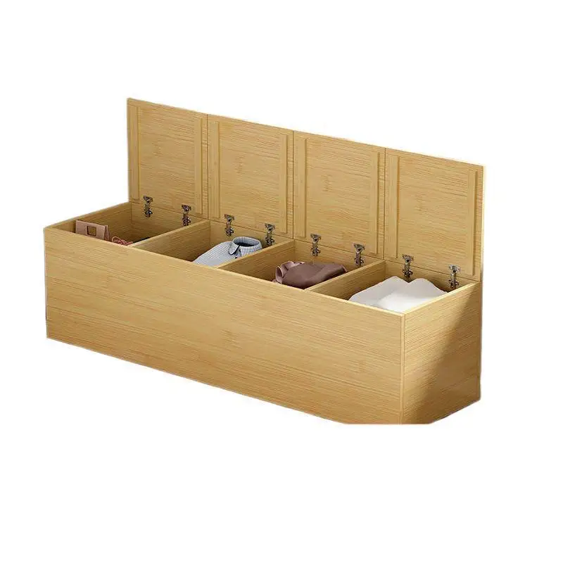 

Solid wood bay window cabinet combination can sit storage bedroom window sill