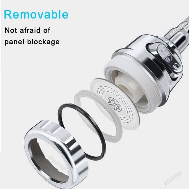 6 Types 360° Swivel Kitchen Faucet Aerator Adjustable 2/3 Mode Sprayer Filter Diffuser Water Saving Nozzle Bath Faucet Connector