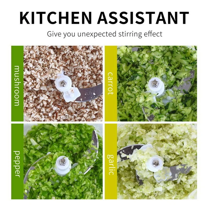 식품 가공 믹서기 전기 고기 연마기 마늘 기계, 과일 고기 너트 미니 다지기, 1.5L,EU 플러그