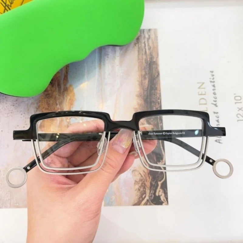 THE O The O 8 Fashion Belgium Suqare Eyeglass Frames Women Men Optical Glasses Frame Eyeglasses Eyewear Acetate Outdoor Shades