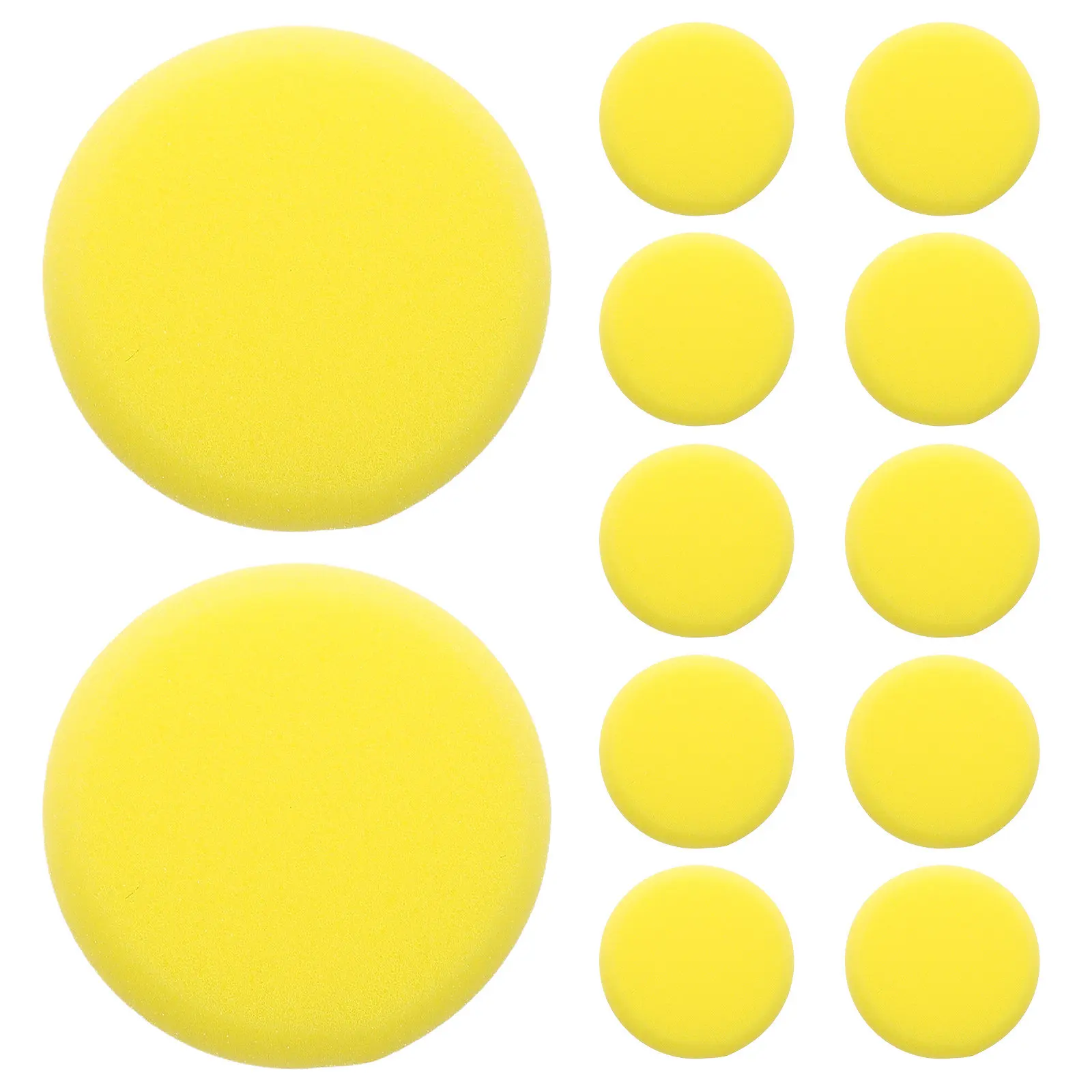 12Pcs Round Sponge Stamps Highly Absorbent for Watercolor Gouache Painting DIY Stamping Texture Art Craft Projects Artist