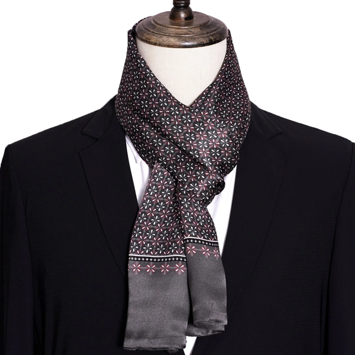 

FEIMANYUAN новый мужской шелковый шарф в полоску, Лидер продаж, рубашка премиум-класса, шейный шарф для мужчин, модный аксессуар