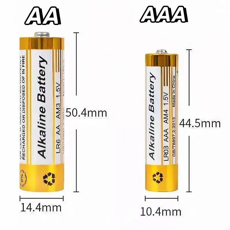 Household combination set mercury free alkaline rechargeable battery AA-AAA1.5V 4.8Ah-4.0Ah, suitable toys, remote controls, etc