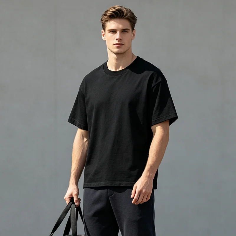 Unisex Simple Short Sleeve Plain T Shirts Pure Cotton Outdoor Men Clothing T Shirt Casual Tees Women Tops