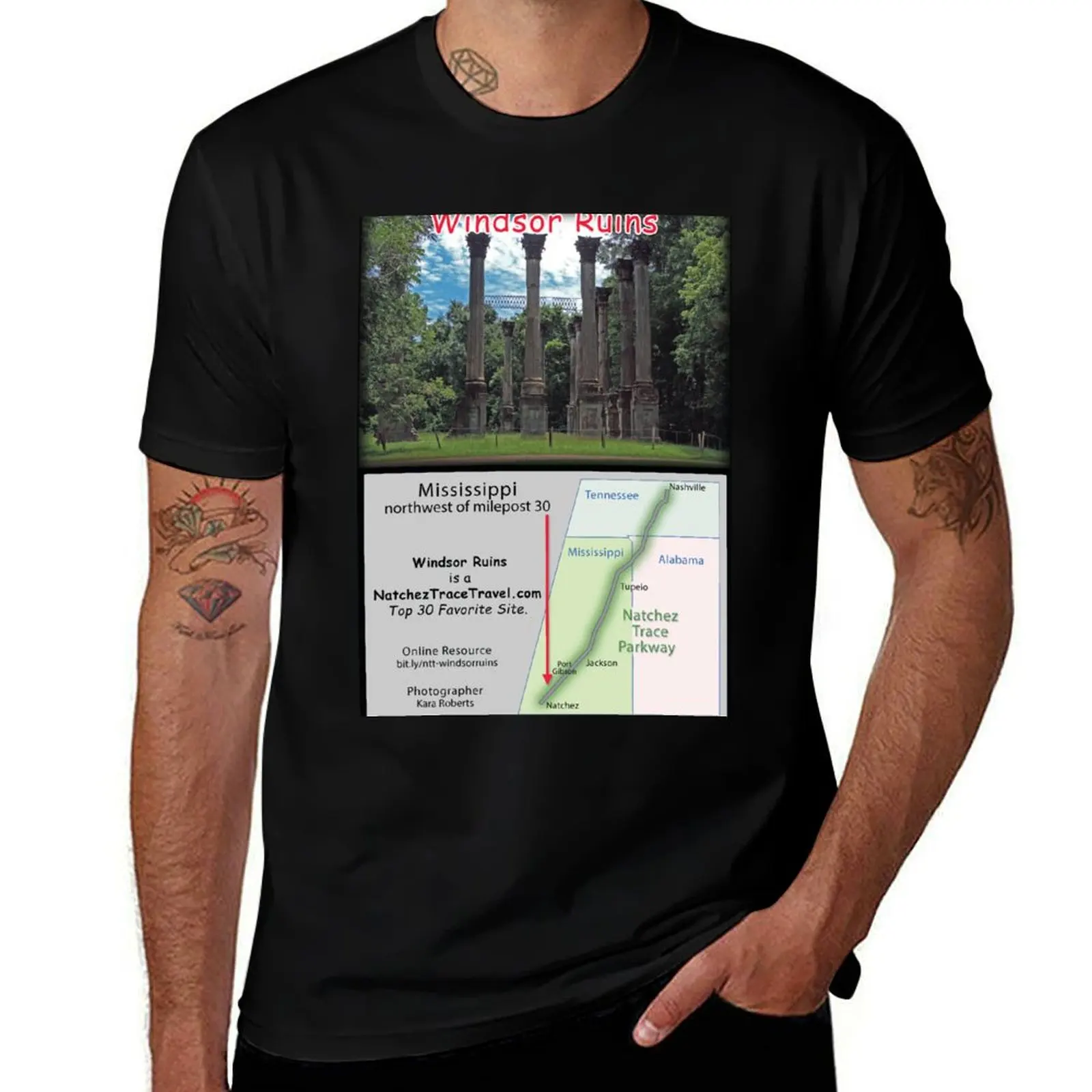 

Windsor Ruins on the Natchez Trace Parkway. T-Shirt plus sizes hippie clothes funny shirt cotton t shirts for men cotton
