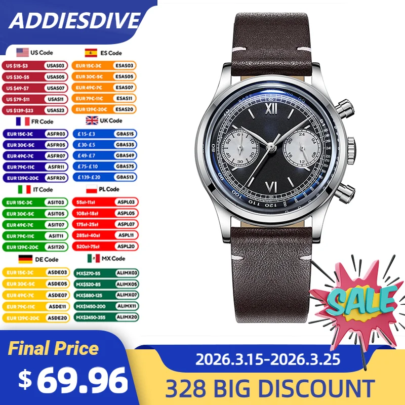 Addiesdive Men Watc…