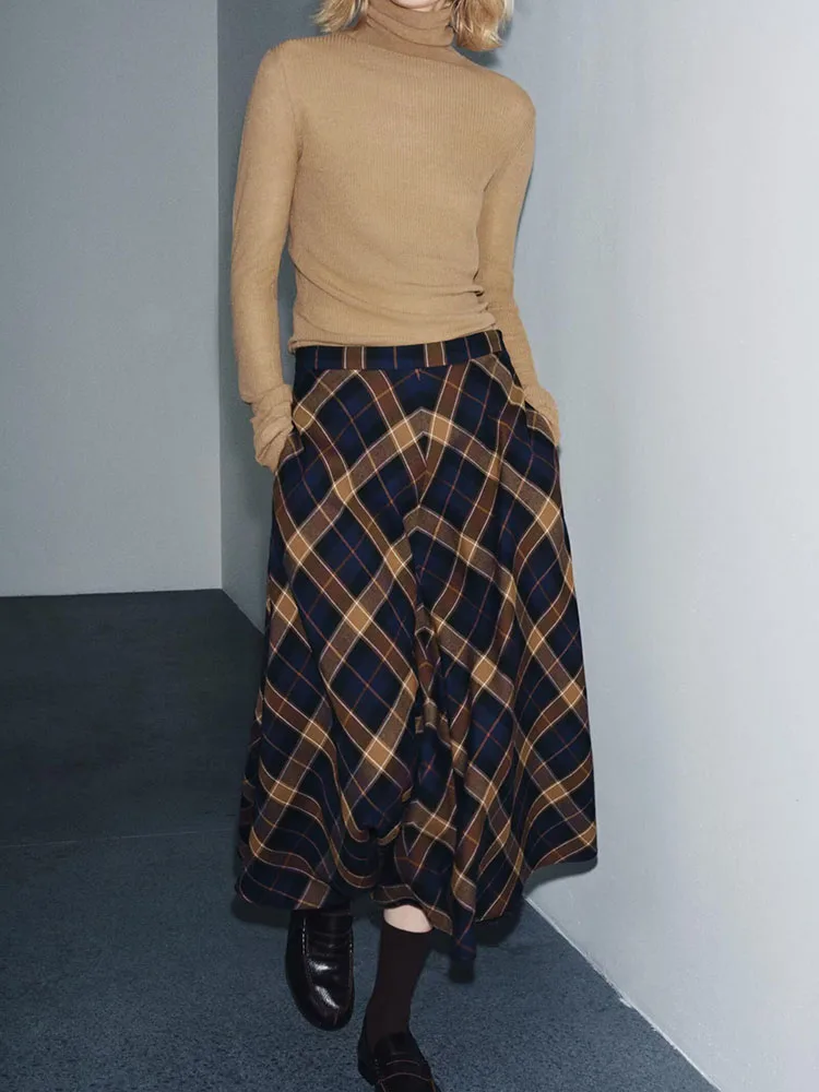 

Весна 2026, женская милая модная клетчатая юбка-плащ, Новое поступление, элегантный вариант, все виды топов, женский традиционный костюм