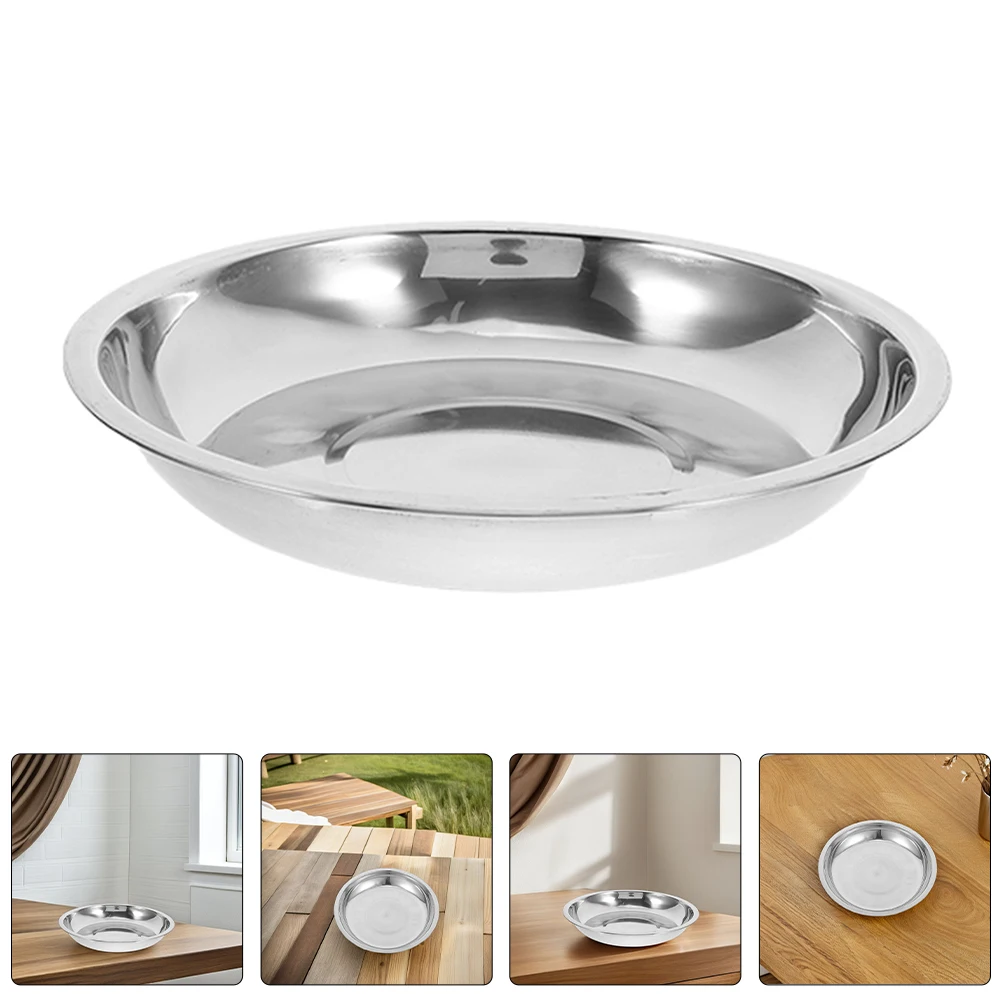 

2Pcs Stainless Steel Pet Feeding Bowls Shallow Design Easy Clean Food Water Dish Set for Cats Dogs Pet Water Bowl
