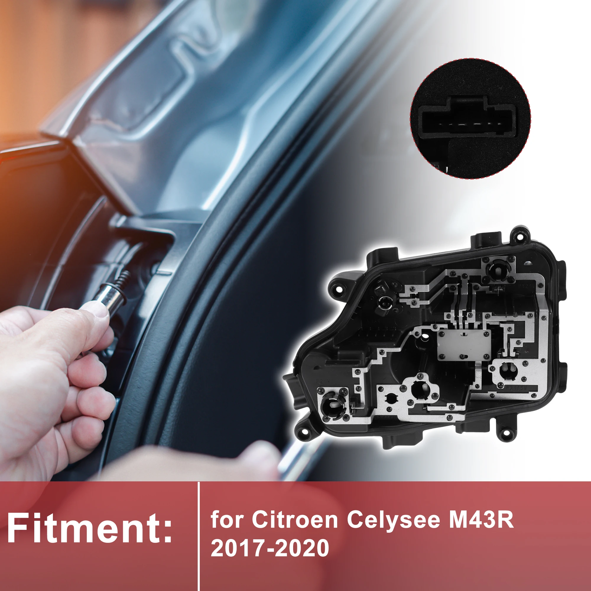 

X Autohaux 1 шт. правый разъем заднего фонаря для Citroen Celysee M43R 2017-2020, разъем лампы