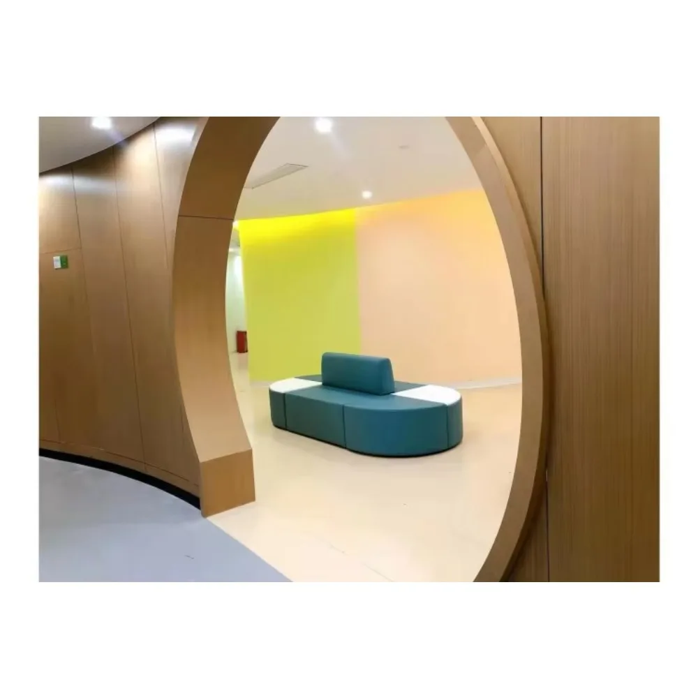 Modern S-Shape Leather Curved Office Reception Lobby Sofa Set Free Combination Infinite Extension For Home Office Living Room