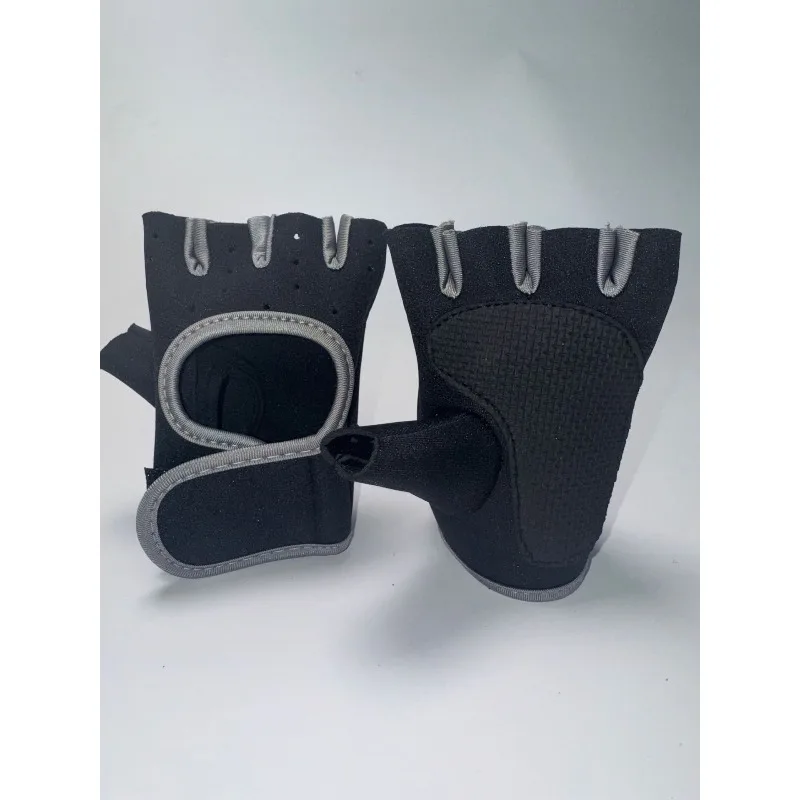 الرياضة في الهواء الطلق ركوب الدراجات دراجة اللياقة البدنية المضادة للانزلاق تنفس نصف اصبع قفازات مركبة #6