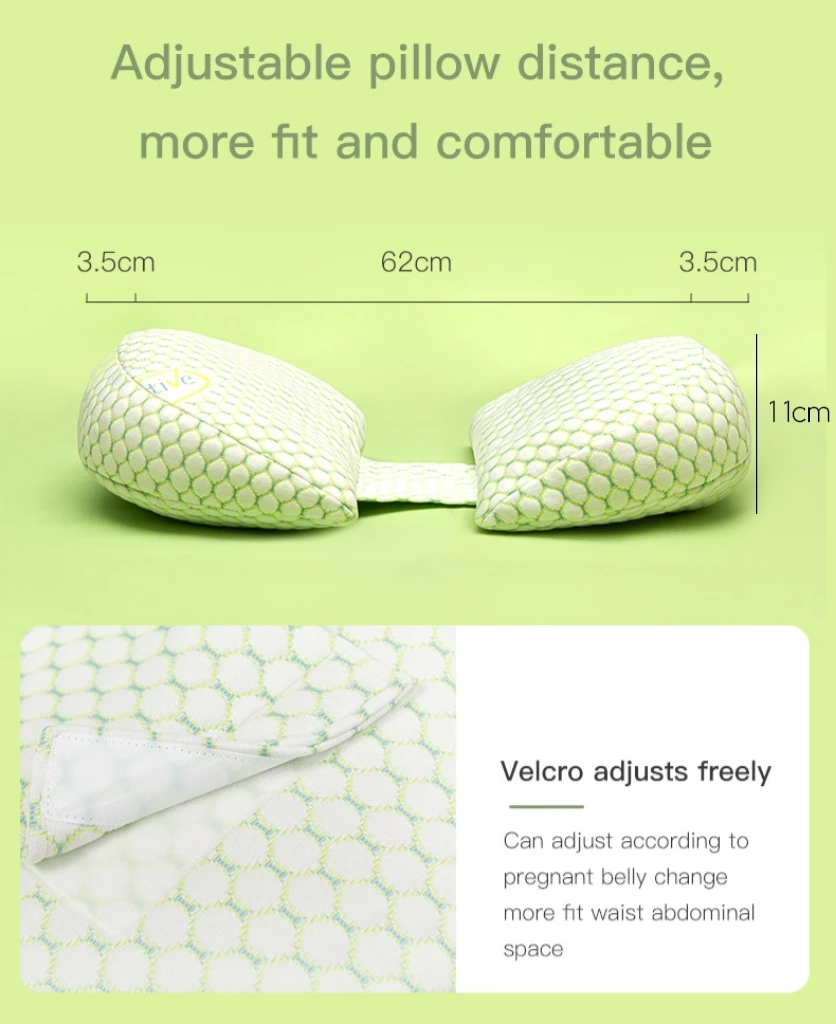 Almohada embarazada dormir,Almohada en forma de U para mujeres embarazadas, almohada corporal para embarazadas, cojín lavable a máquina, ropa de cama para dormir, almohadas de lactancia de maternidad de algodón