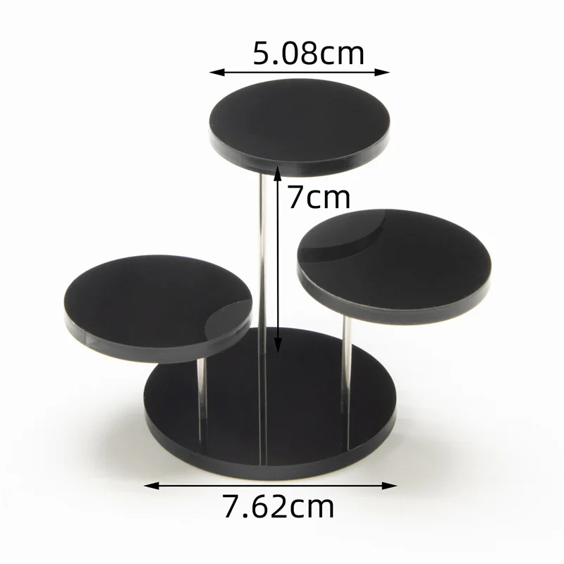3 Layers Plastic Ring Jewelry Display Stand, Organizer