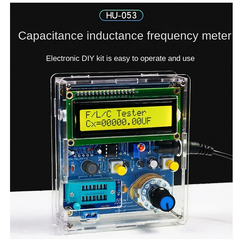 Capacitance And Inductance Meter Frequency Measurement DIY Electronic Kit 51 Monolithic Tester Circuit Board Welding Set