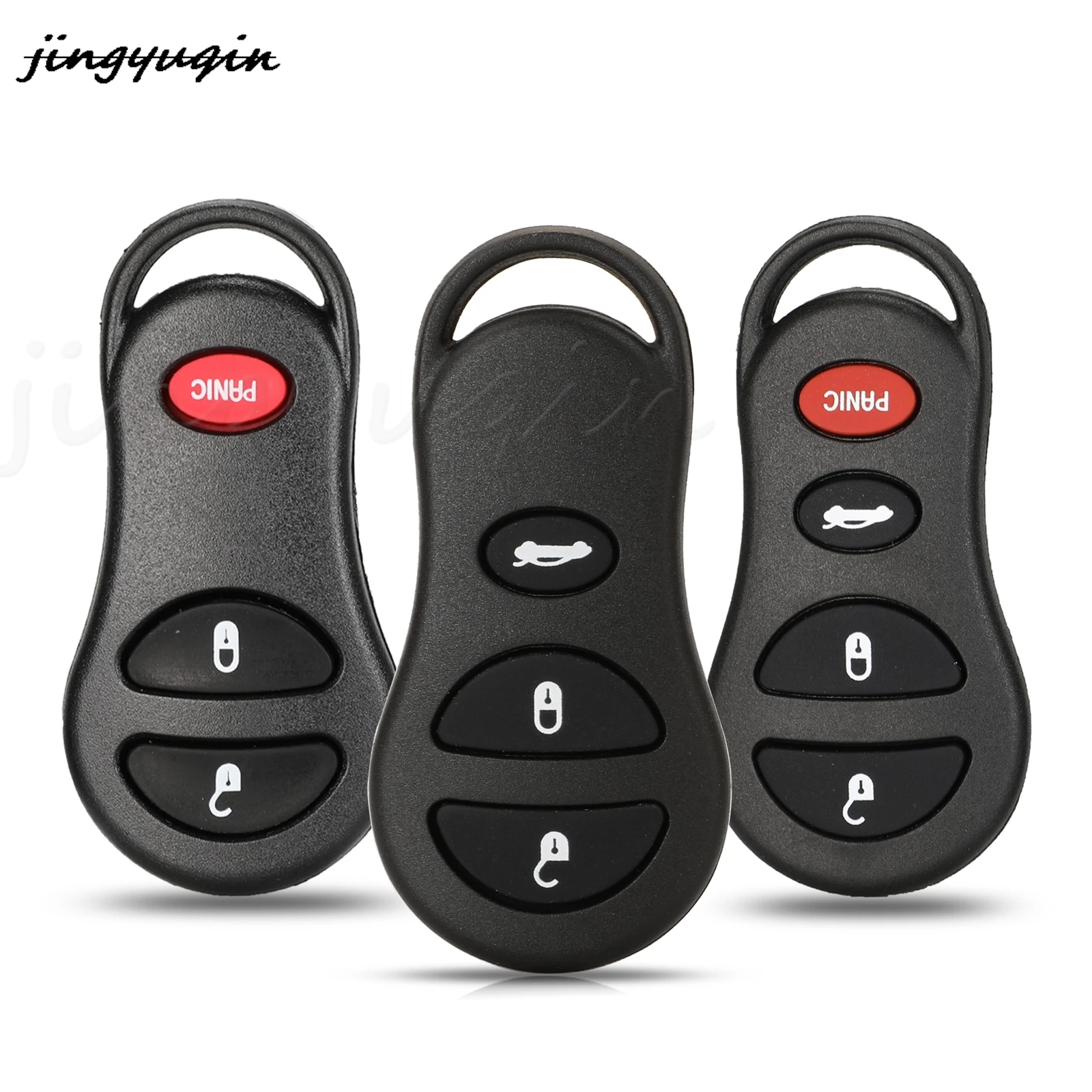 

Jingyuqin 10 шт./лот 3/4 кнопки сменный пульт дистанционного ключа автомобиля чехол-брелок для Dodge Chrysler Sebring Jeep Liberty