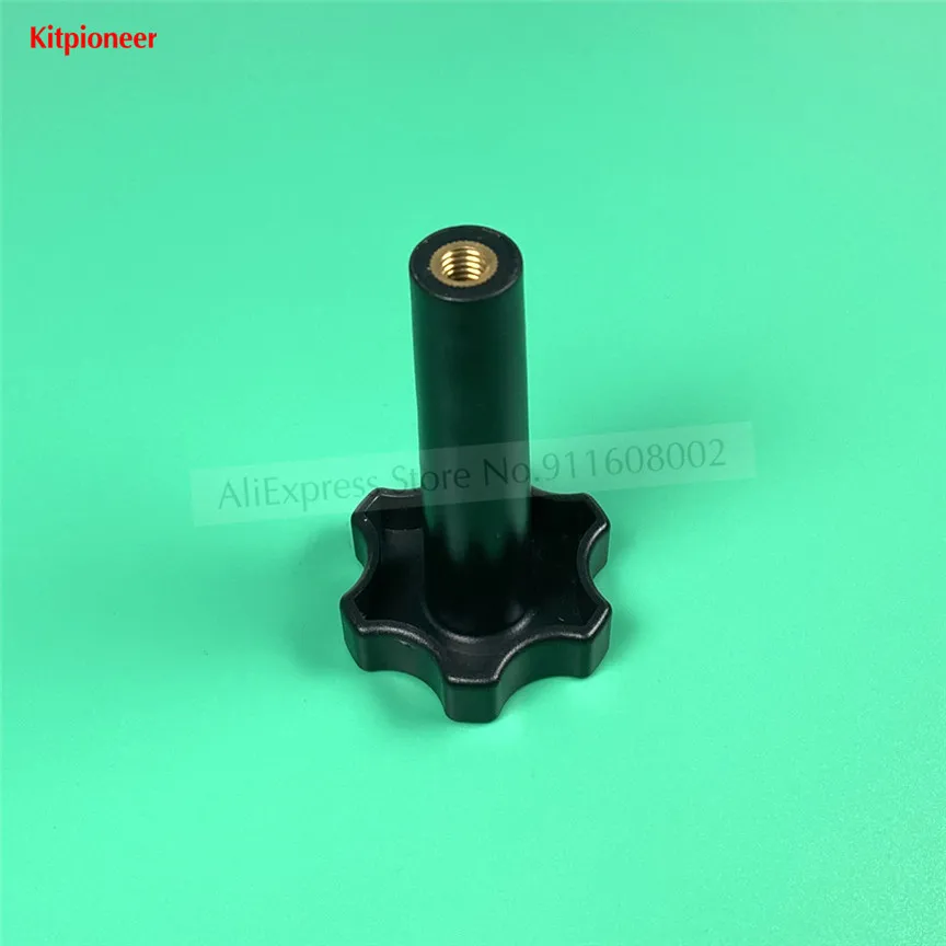 1 Piece Long Black Screw Nut Gear Shaped Knob Clamping Nut New Part Soft Serve Machines Ice-Cream Makers Replacement M8/M10