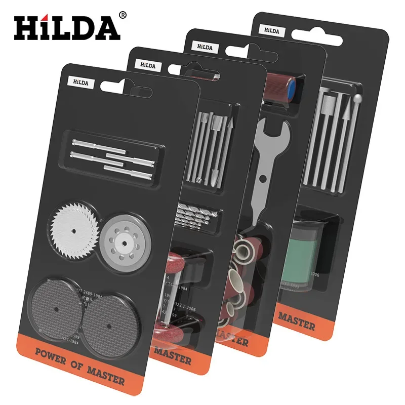 

HILDA Electric grinding accessories, grinding drill, emery saw blade, sandpaper ring, abrasive paste, cutting set