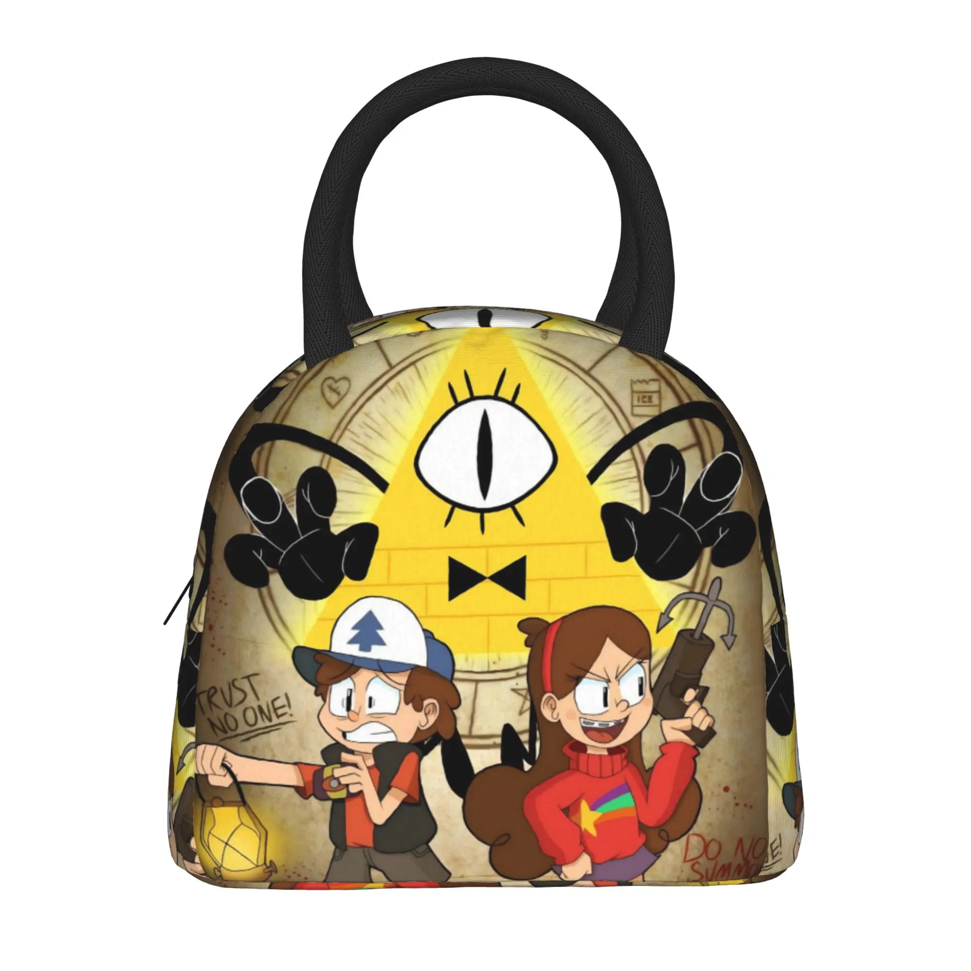 G-Gravity Falls Merch Insulated Lunch Bags For School Office  Storage Food Boxes Portable Thermal Cooler Lunch Box