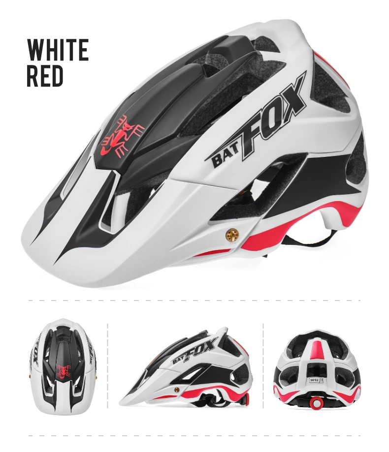 BATFOX Fahrradhelme, stoßfest, verstellbar, atmungsaktiv, für Rennrad, MTB, Fahrradhelm, für Herren und Damen, Casco Ciclismo, Sicherheits-Fahrradausrüstung – Detail 14